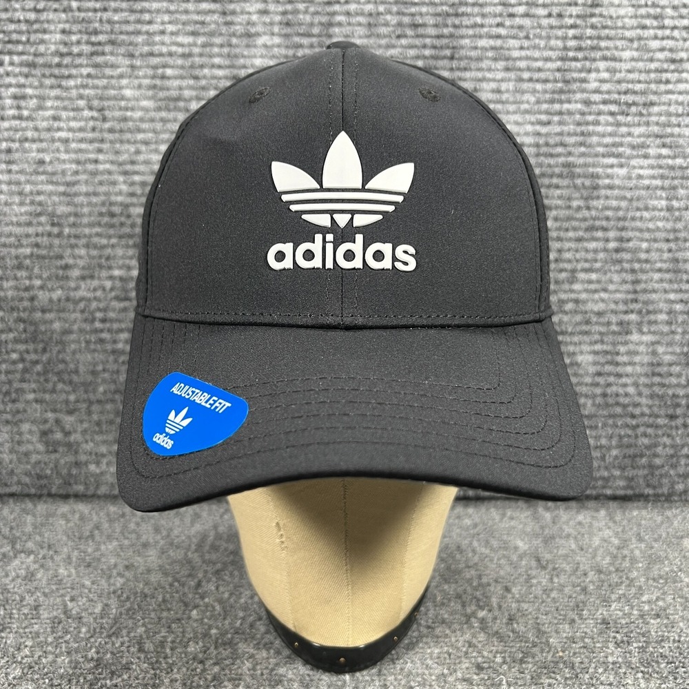 Adidas Hat Cap Womens Black Adjustable Strap Back Tennis Golf Outdoors New